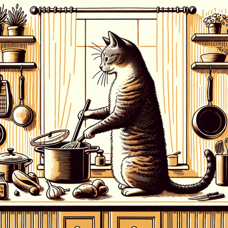 Một số gợi ý nhập prompt cho video mèo nấu ăn bằng AI 1