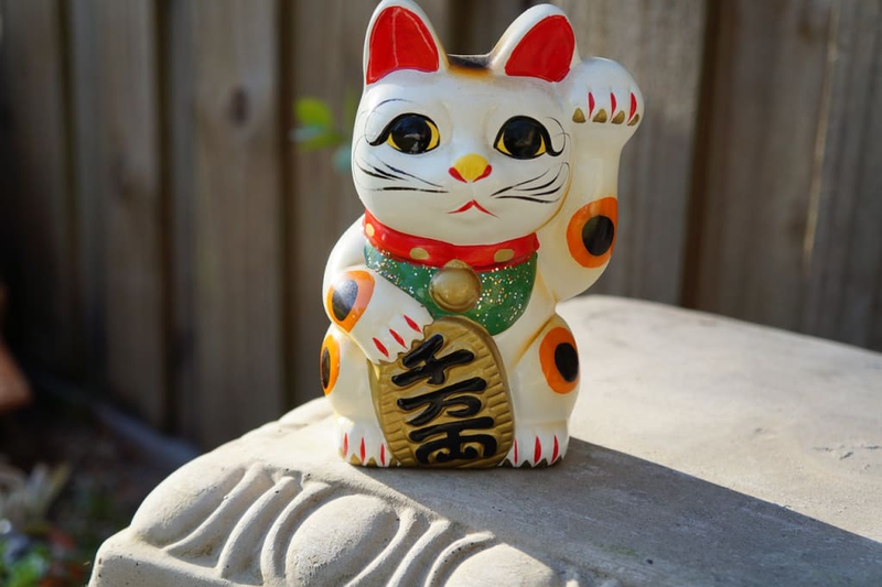 Mèo thần tài vẫy tay trái
