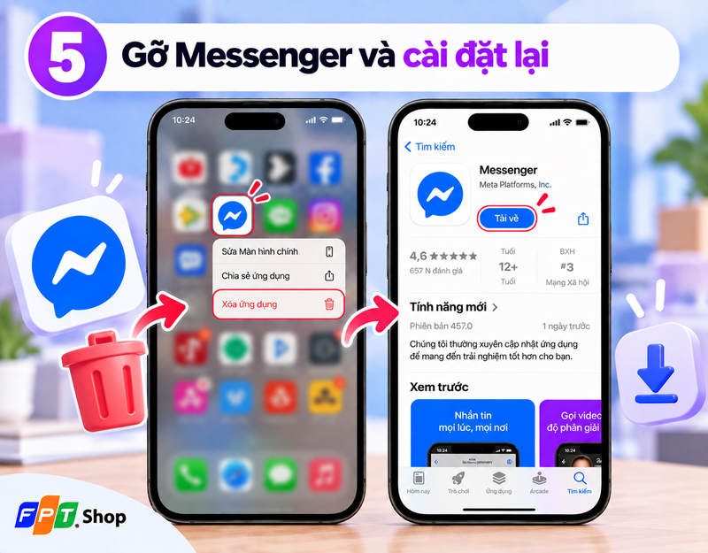 Messenger không hiện thông báo 5