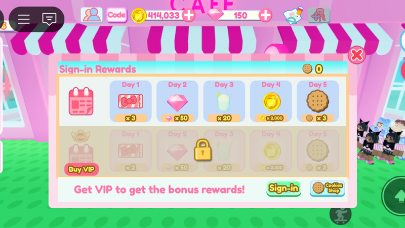 Nhận thưởng thêm game My Hello Kitty Cafe 2