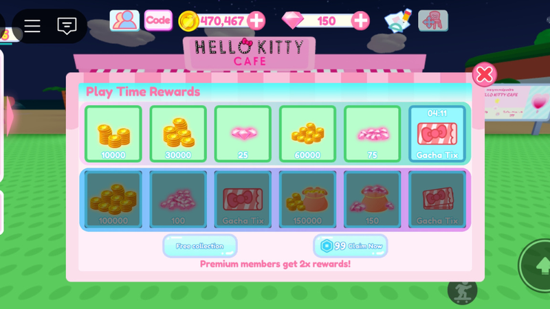 Nhận thưởng thêm game My Hello Kitty Cafe 3