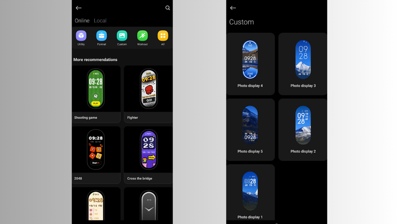 Thao tác ứng dụng Mi Fitness