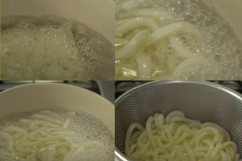 Bước 3: Trụng mì