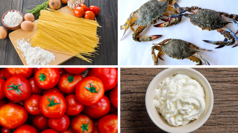 Mì Ý cua sốt kem 1