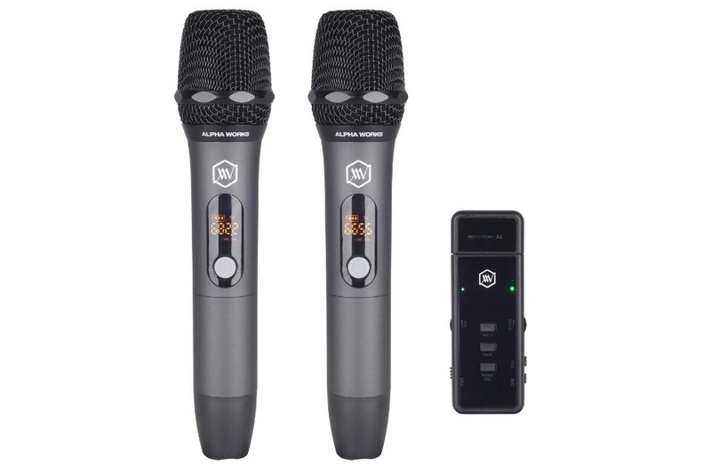 Mic Karaoke Alpha Works A6 kết nối ổn định với công nghệ quét tần số tự động