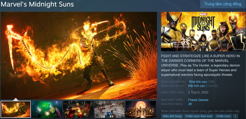 Midnight Suns trên Steam