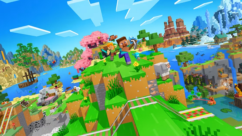 Minecraft là tựa game đặc trưng bởi các khối vuông