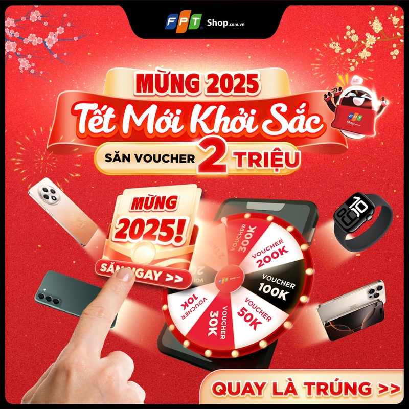 [Minigame] Chào 2025 - Tết mới khởi sắc: Săn voucher giảm ngay 2 triệu (hình 1)
