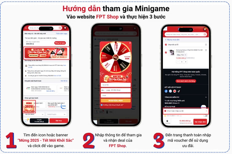 [Minigame] Chào 2025 - Tết mới khởi sắc: Săn voucher giảm ngay 2 triệu (hình 2)