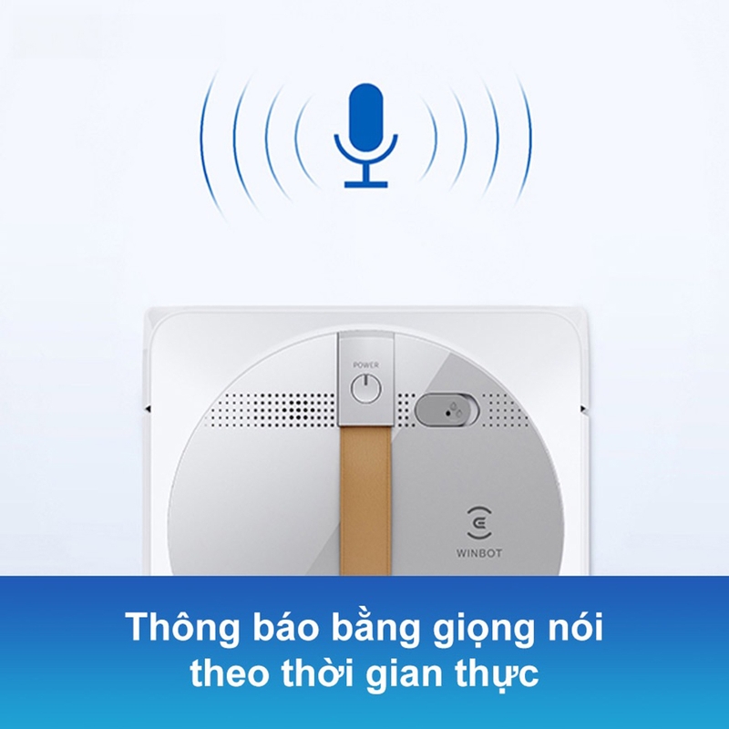 Robot cung cấp các thông báo qua giọng nói và tín hiệu trực quan