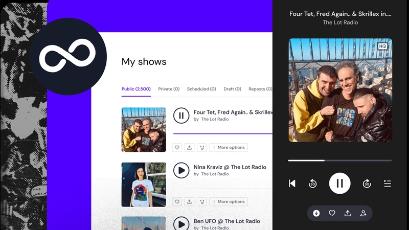 Mixcloud là nền tảng/ứng dụng phát sóng âm nhạc trực tuyến