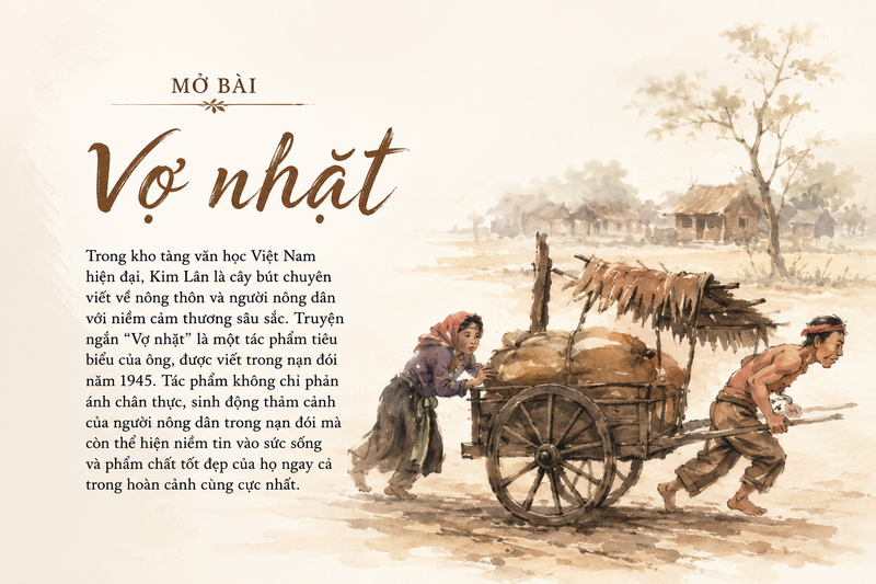 Mở bài Vợ nhặt 1