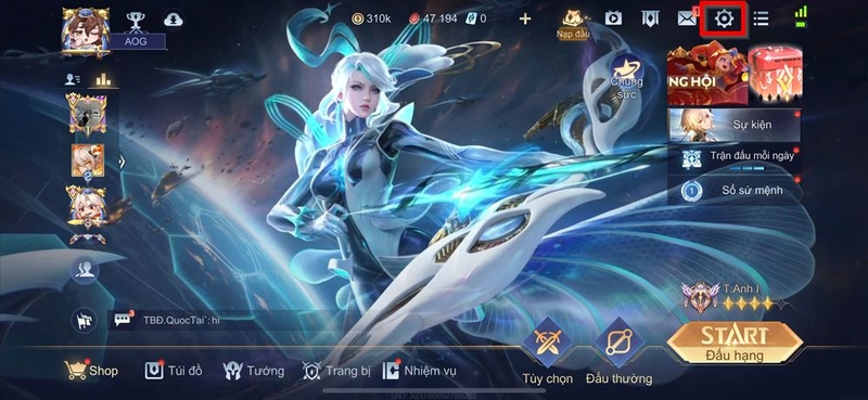 Cách mở tính năng chat trong Liên Quân Mobile ảnh 1