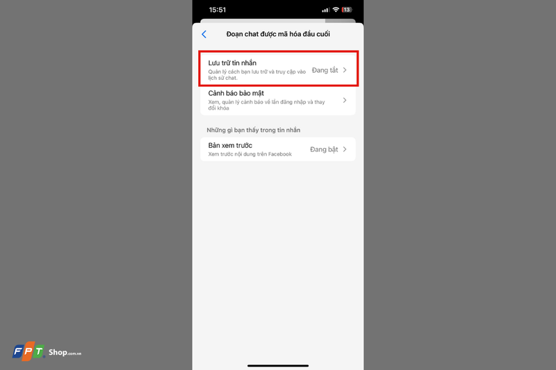 Mở mã hóa đầu cuối trên Messenger (ảnh 5)