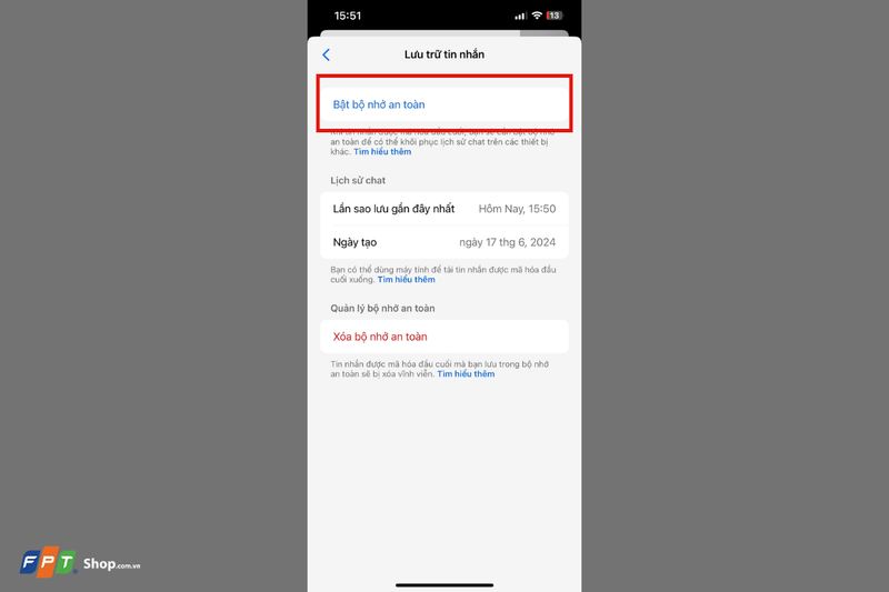 Mở mã hóa đầu cuối trên Messenger (ảnh 6)