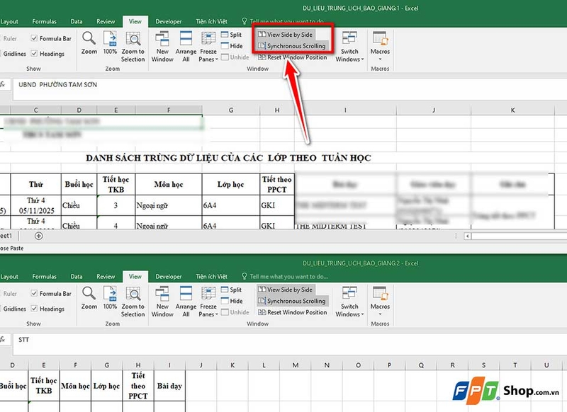 Mở nhiều bảng tính cạnh nhau trong Excel - 06