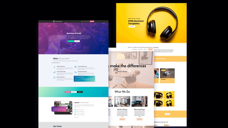 Phần mềm Mobirise có thể tạo ra những giao diện web cực chuyên nghiệp