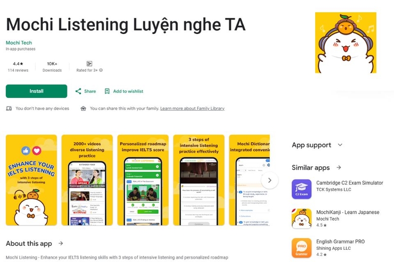 mochi listening (ảnh 1)