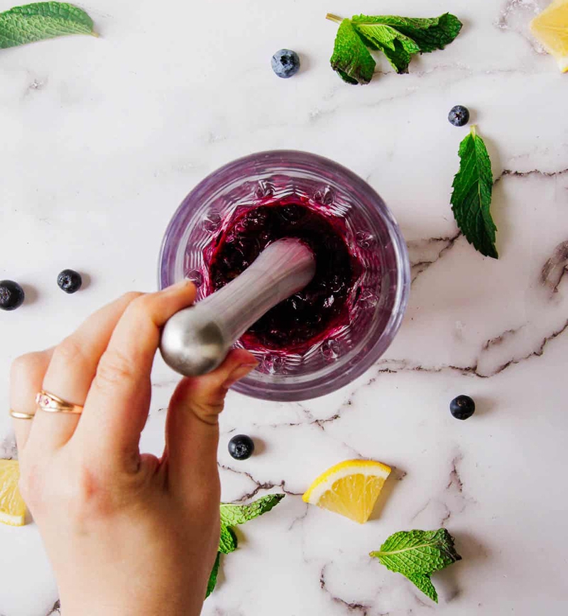 mojito việt quất không cồn 4