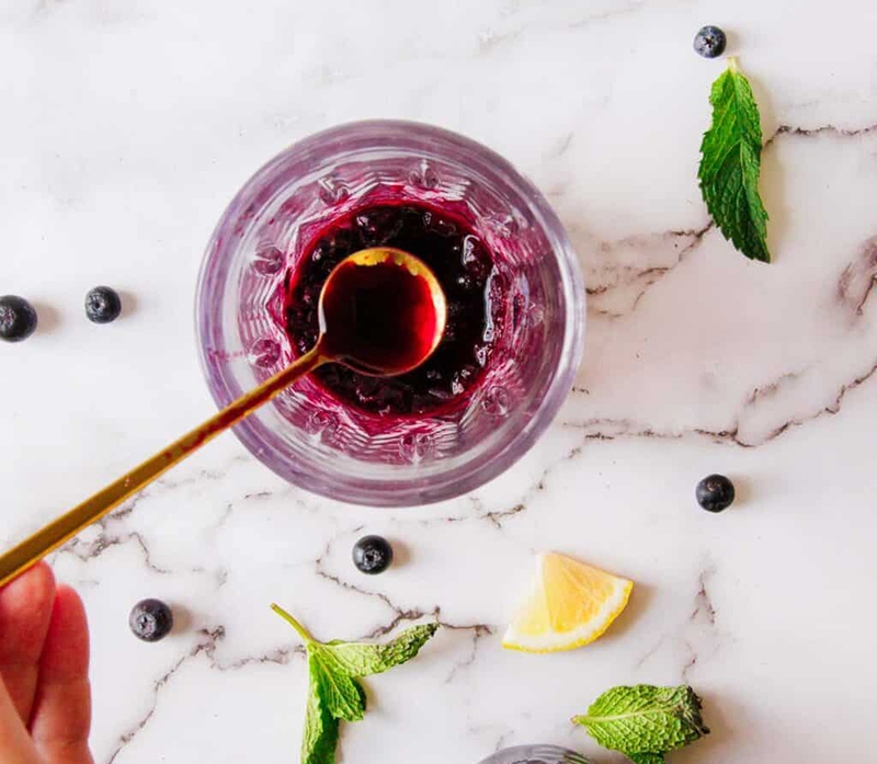 mojito việt quất không cồn 6