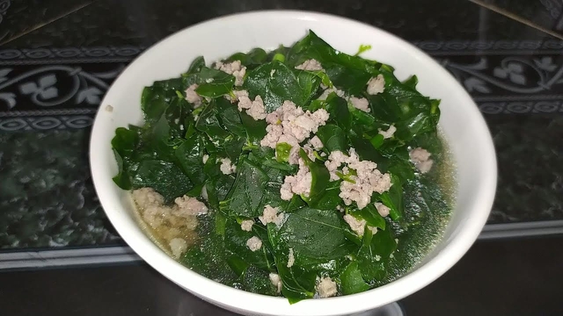 Canh rau ngót thịt bò