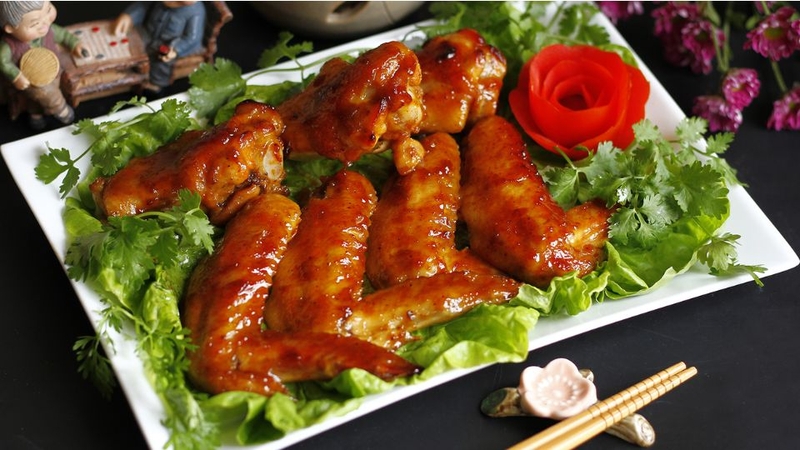 Cánh gà nướng mật ong