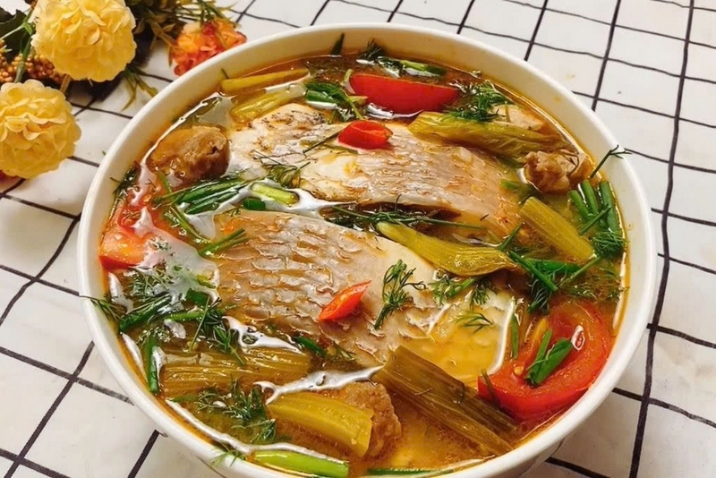 món ngon từ dưa cải chua ảnh 4