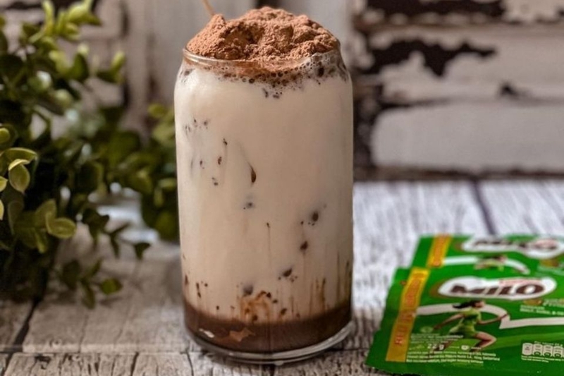 món trà sữa milo bạc hà ngon