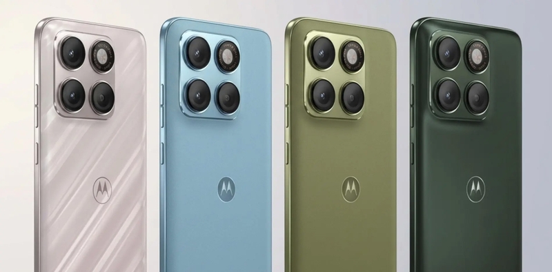 Motorola Edge 70 Neo xuất hiện với 4 phối màu, nổi bật với mặt lưng họa tiết và cụm camera hình vuông.