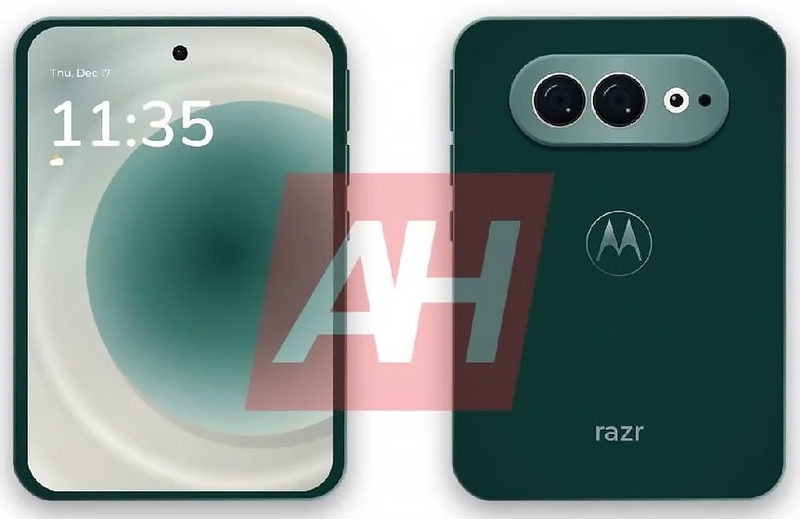 Motorola Razr Flex dùng cụm camera kép phía sau, trong khi camera selfie được bố trí riêng trên từng màn hình.
