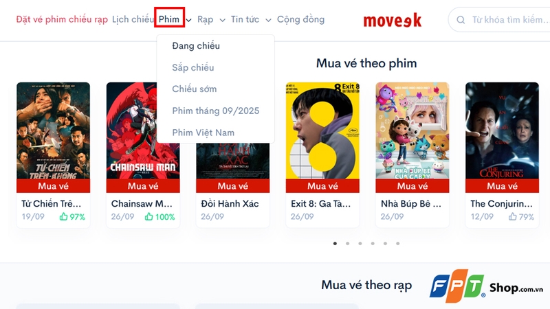 Tìm phim muốn mua vé