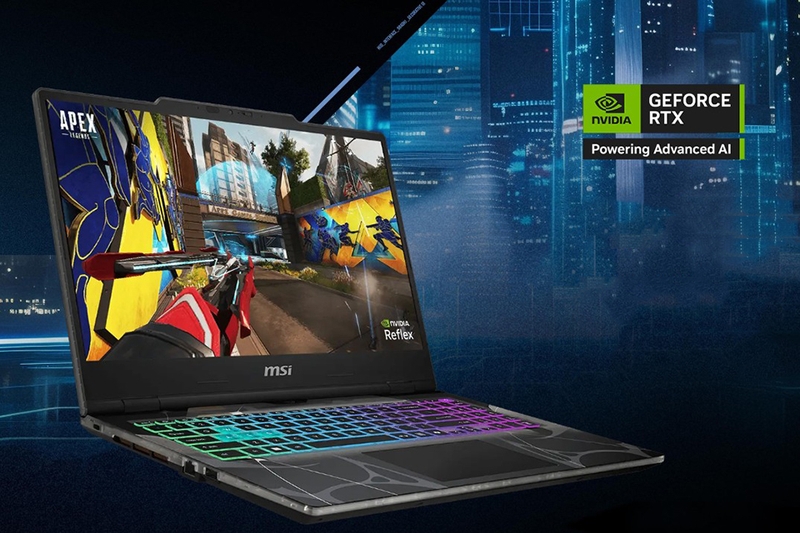 Laptop MSI Cyborg 15 B2RWEKG-402VN card đồ họa NVIDI GEForce 5050