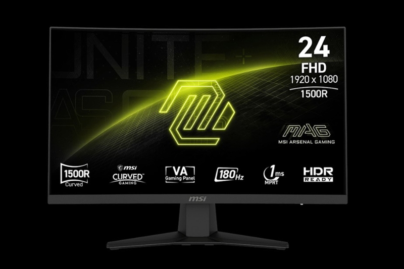 Màn hình Cong Gaming MSI MAG 244C - Màn hình cong 1500R và tốc độ làm mới 180Hz