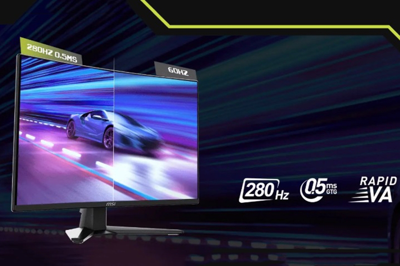 Màn hình Cong Gaming MSI MAG 274CXF - Tần số quét 280Hz và tốc độ phản hồi 0.5ms
