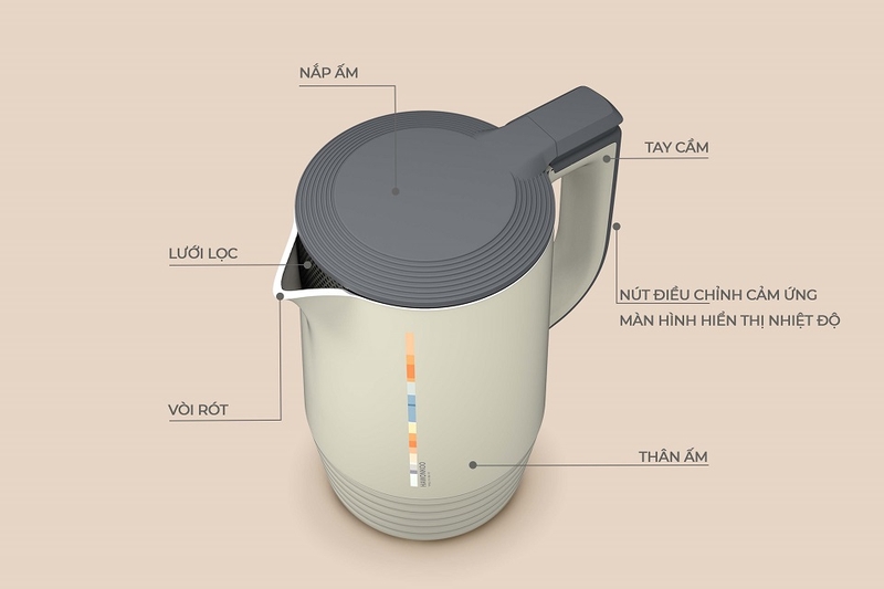 Bình đun siêu tốc Hawonkoo KEH 1.5L-153-BE