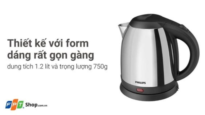 Bình siêu tốc Philips 1.2 lít HD9303