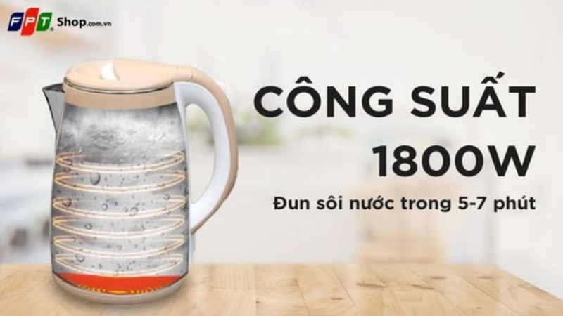 Bình đun siêu tốc Kangaroo 1.5 lít KG18K1