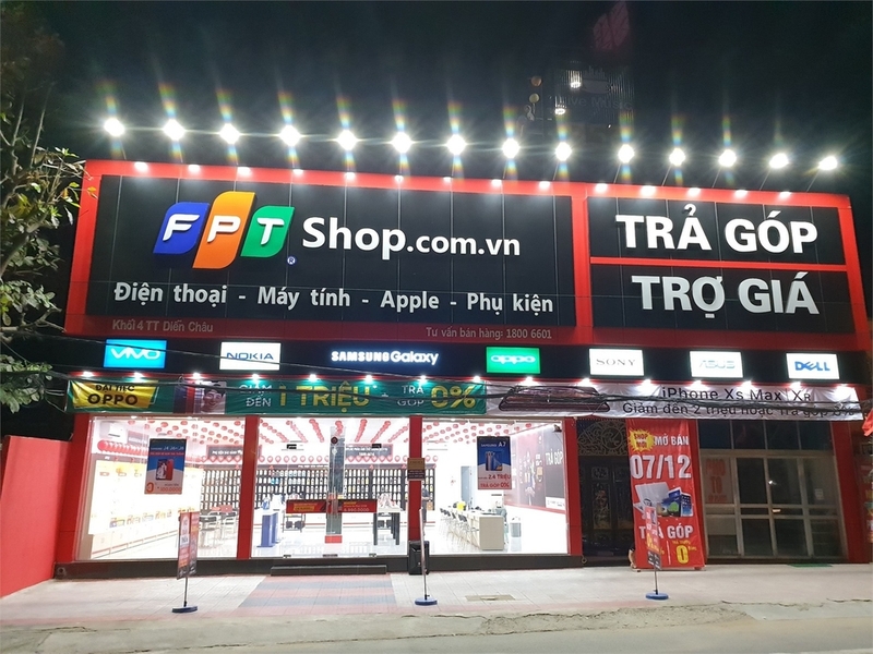 FPT Shop có nhiều chi nhánh tại Thái Nguyên