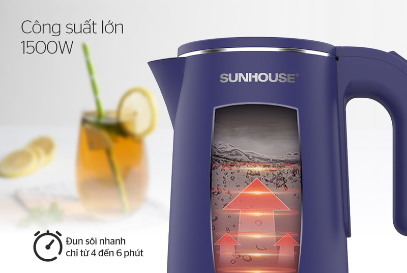 Ấm siêu tốc Sunhouse SHD1356