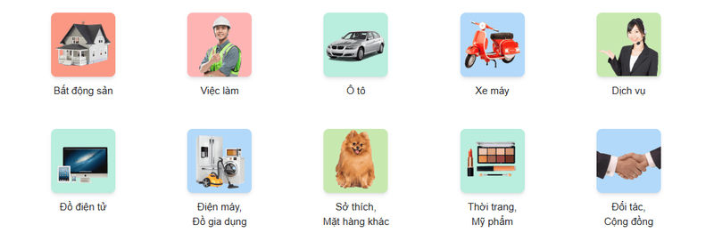 Danh mục đa dạng