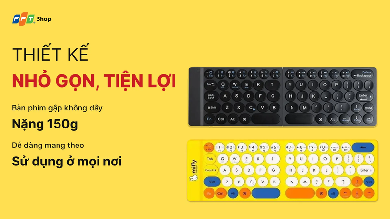 Thiết kế gấp gọn, dễ mang theo