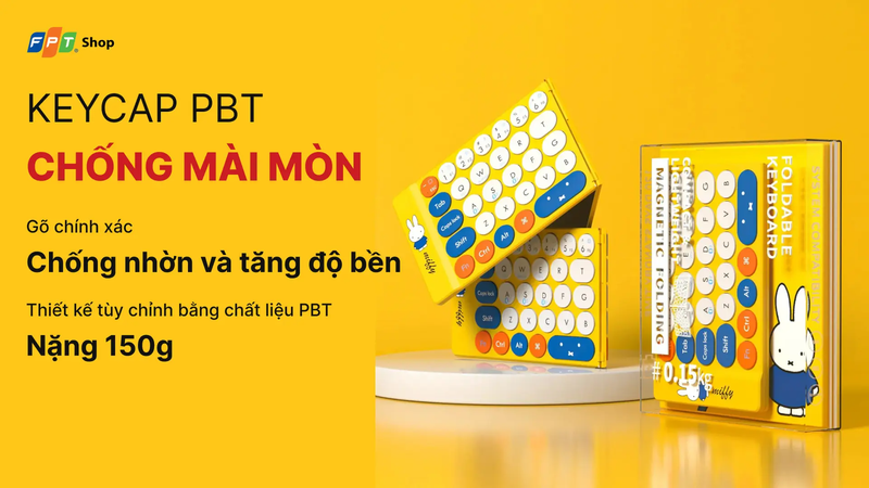 Keycap PBT cho cảm giác gõ thoải mái