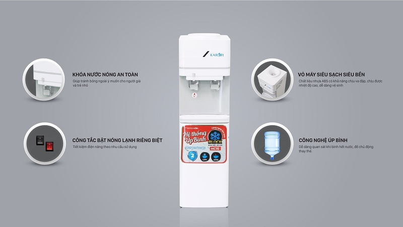 Cây nước nóng lạnh Karofi HC15