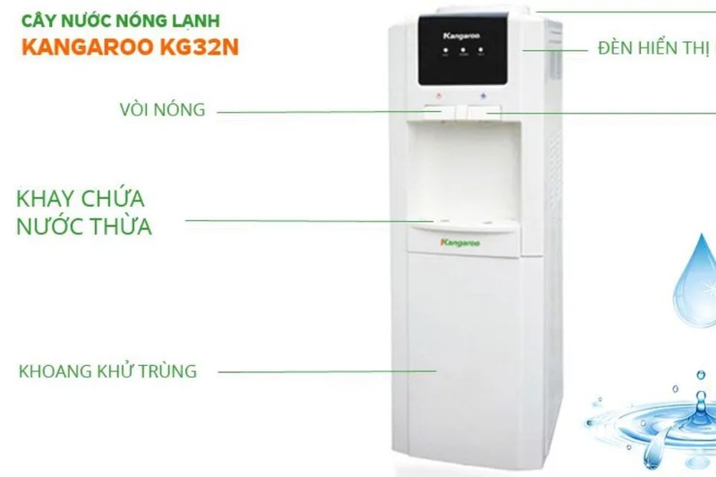 Cây nước nóng lạnh Kangaroo KG32N