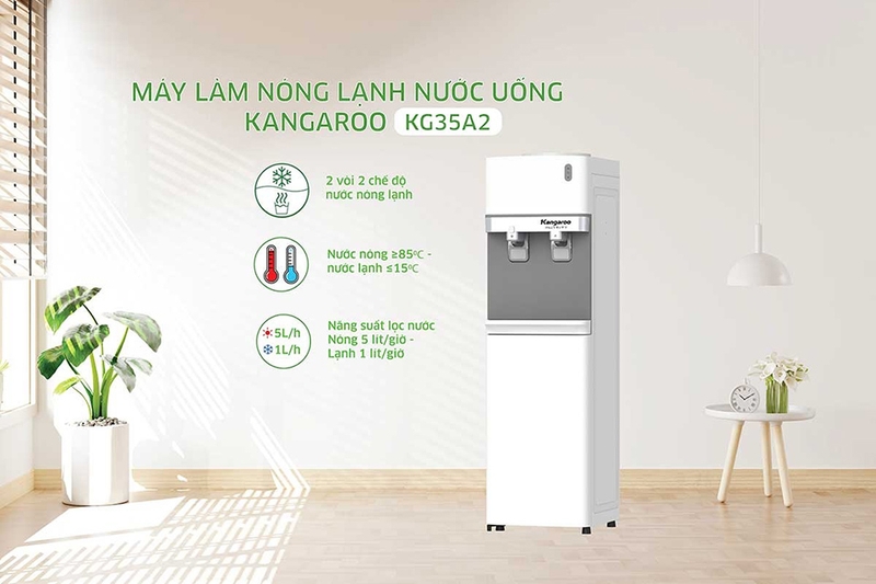 cay nuoc nong lanh kangaroo kg35a2