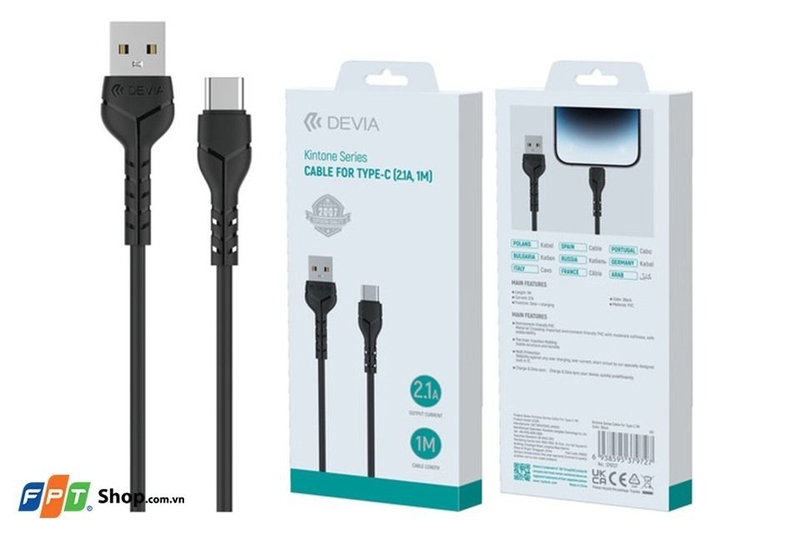 mua củ sạc, dây cáp sạc Devia ở đâu uy tín (ảnh 7)