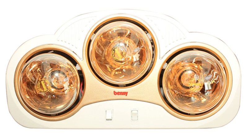 Đ&egrave;n sưởi nh&agrave; tắm Benny 3 b&oacute;ng