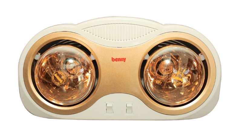 Đ&egrave;n sưởi nh&agrave; tắm Benny 2 b&oacute;ng
