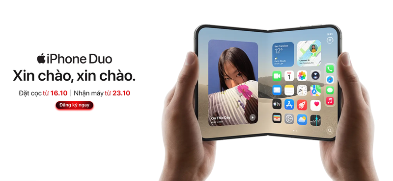 Đăng ký nhận thông tin iPhone Duo