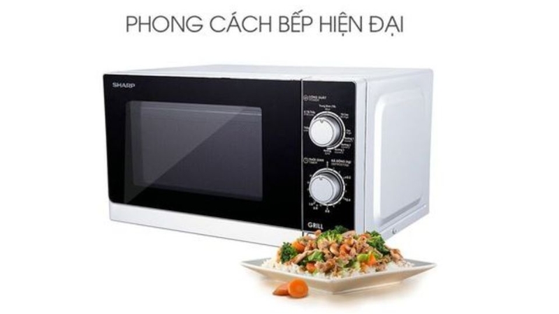 Lò vi sóng có nướng Sharp 20 lít R-G222VN-S